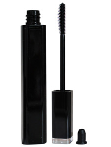 Mascara Tube, schwarz mit Silikon-Bürste