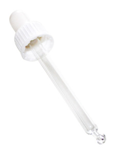 Glaspipetten mit weißem Sauger