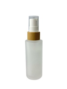 Lotionflasche satiniert Bambus, 30ml (hohe Form)